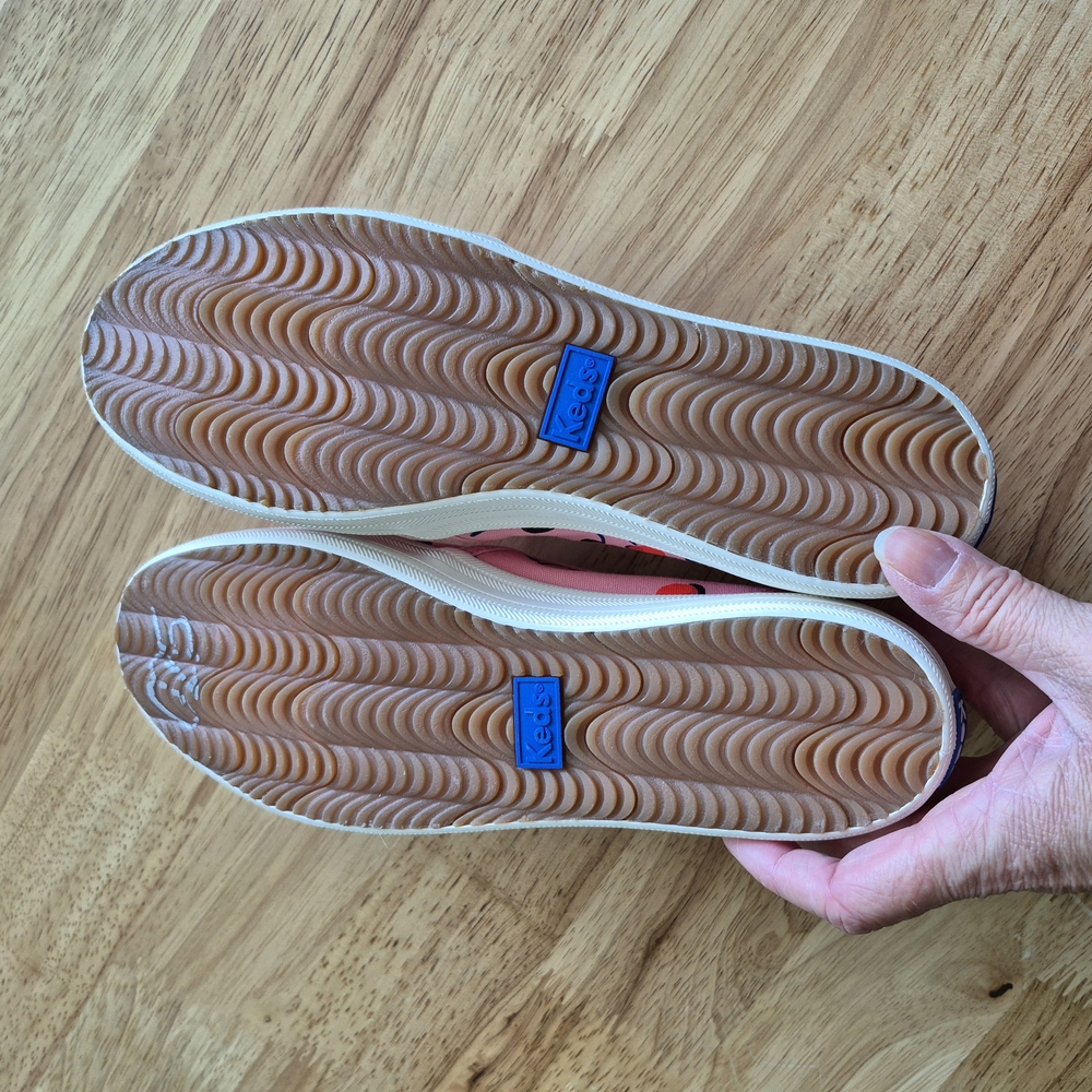 NWOT - Keds x Kate Spade Pink Cherry Slip-On Shoes - Picture 3 of 5